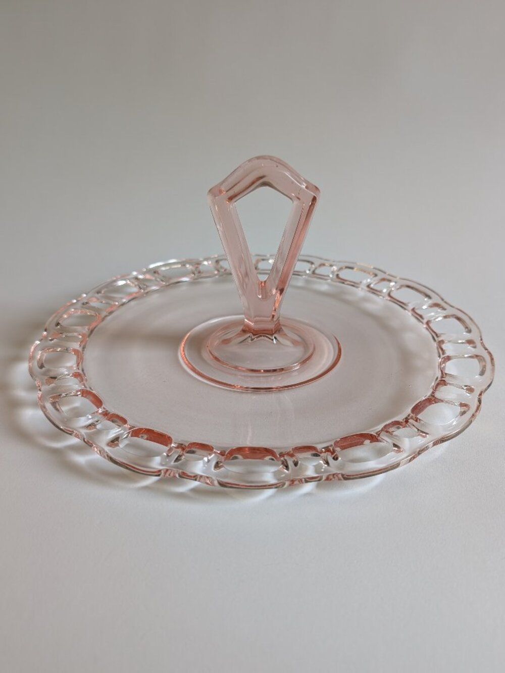 Vintage Anchor Hocking Old Colony Pink Sandwich Platter
